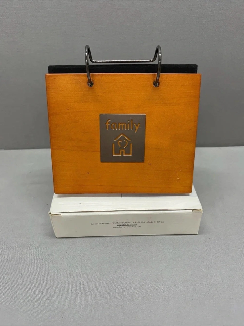 Wood Flip Desk Picture Frame- Orange